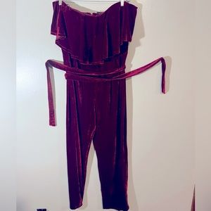 **PLUS SIZE** 3XL Burgundy Jumpsuit